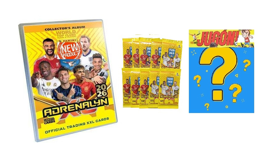 Archivador FIFA 365 2026 + 10 sobres + Revista Jugón Aleatoria Panini