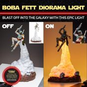 miniatura Figura Lámpara Paladone Star Wars Boba Fett 3 intensidades de iluminación 2