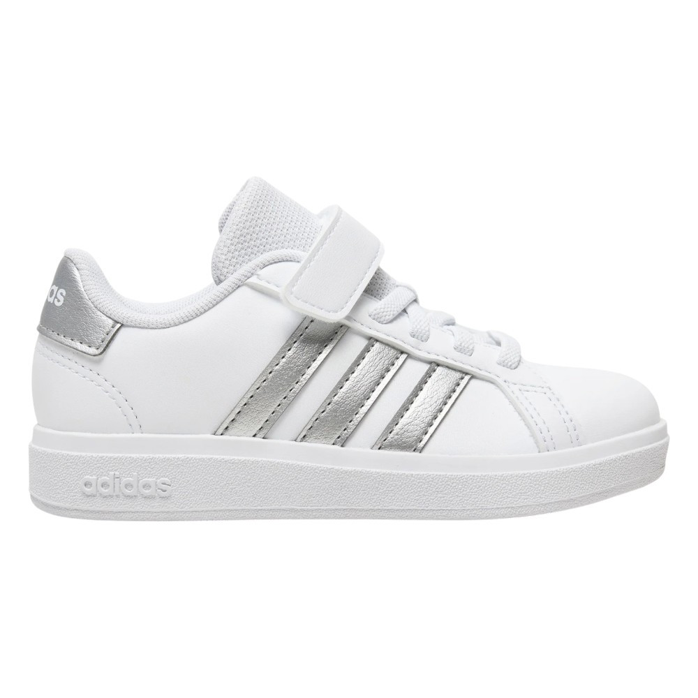 Imagen ZAPATILLAS ADIDAS GRAND COURT 2.0 EL C BLANCAS GRIL SILVER IH5532 CASUAL NIÑO NIÑA