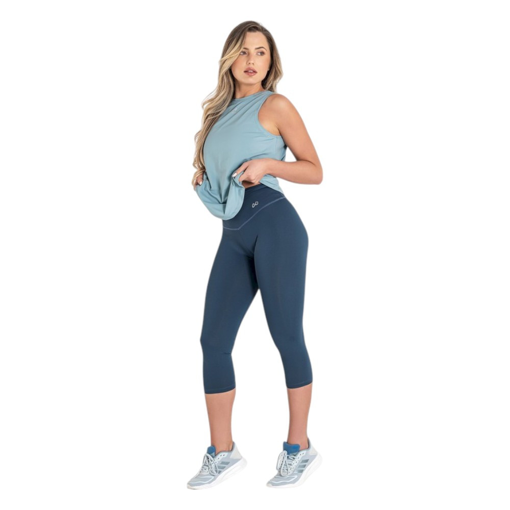 Imagen LEGGINGS CAPRI DITCHIL MAGNY CROP 7/8 AZUL SHARK CL1090-419 MALLAS PIRATAS MUJER