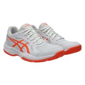 miniatura Imagen ZAPATILLAS ASICS UPCOURT 6 INDOOR BLANCAS VIVID CORAL 1072A107-102 VOLEY VOLEIBOL MUJER