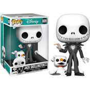 miniatura Funko Pop Pesadilla Antes de Navidad Jack Skellington de 25 cm con Zero 809