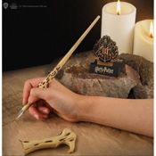 miniatura Varita Bolígrafo Harry Potter con Soporte Escudo Hogwarts de Lord Voldemort +-25cm 3