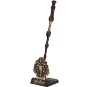 miniatura Varita Bolígrafo Harry Potter con Soporte Escudo Hogwarts de Albus Dumbledore +-25cm 1