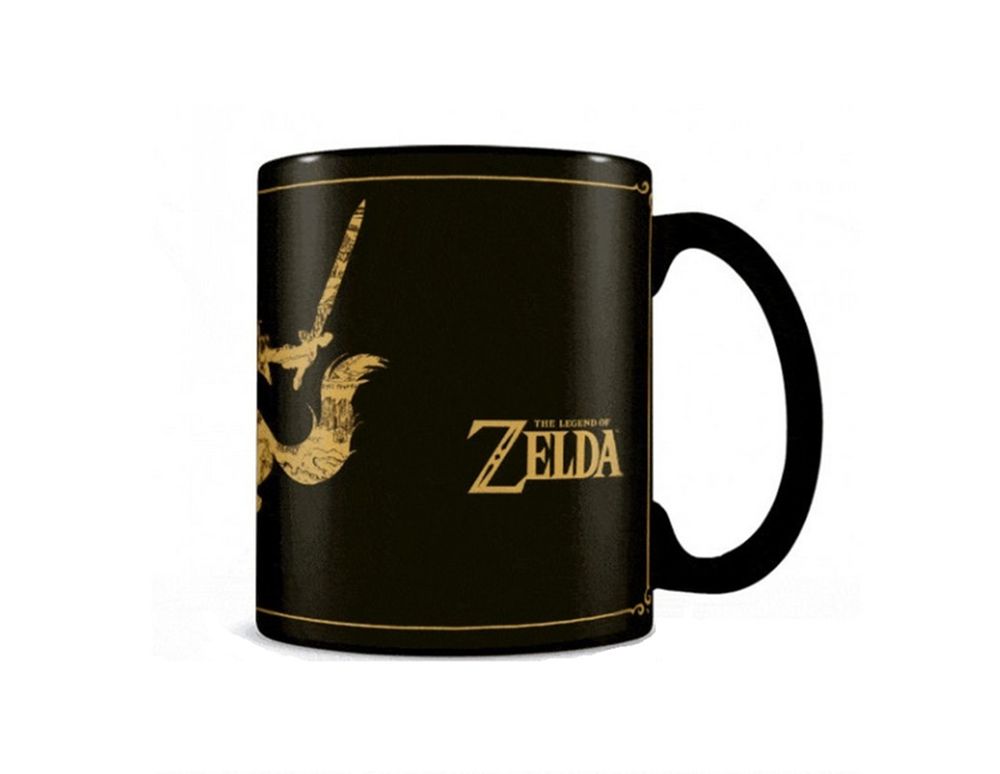 Taza Cerámica Térmica Cambia de Color Mapa de Zelda 1