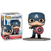 miniatura Funko Pop Exclusivo Capitán América Con Escudo en Civil War 1200