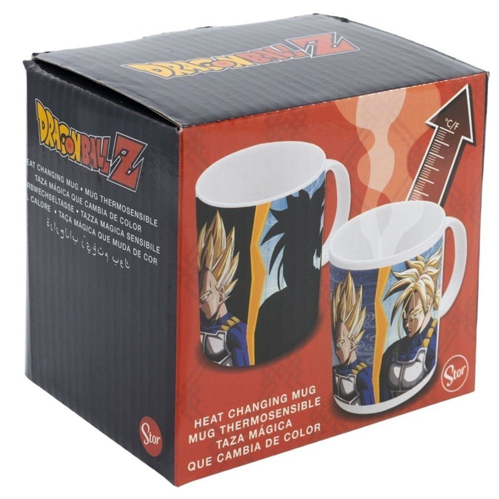 Taza Mug Cerámica Térmica Dragon Ball Goku Vegeta 325 ml