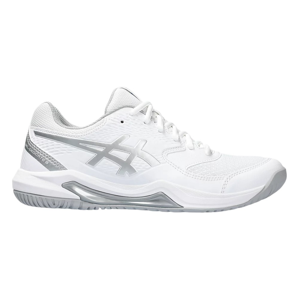 Imagen ZAPATILLAS ASICS GEL-DEDICATE 8 BLANCAS PURE SILVER 1042A241-101 PADEL MUJER