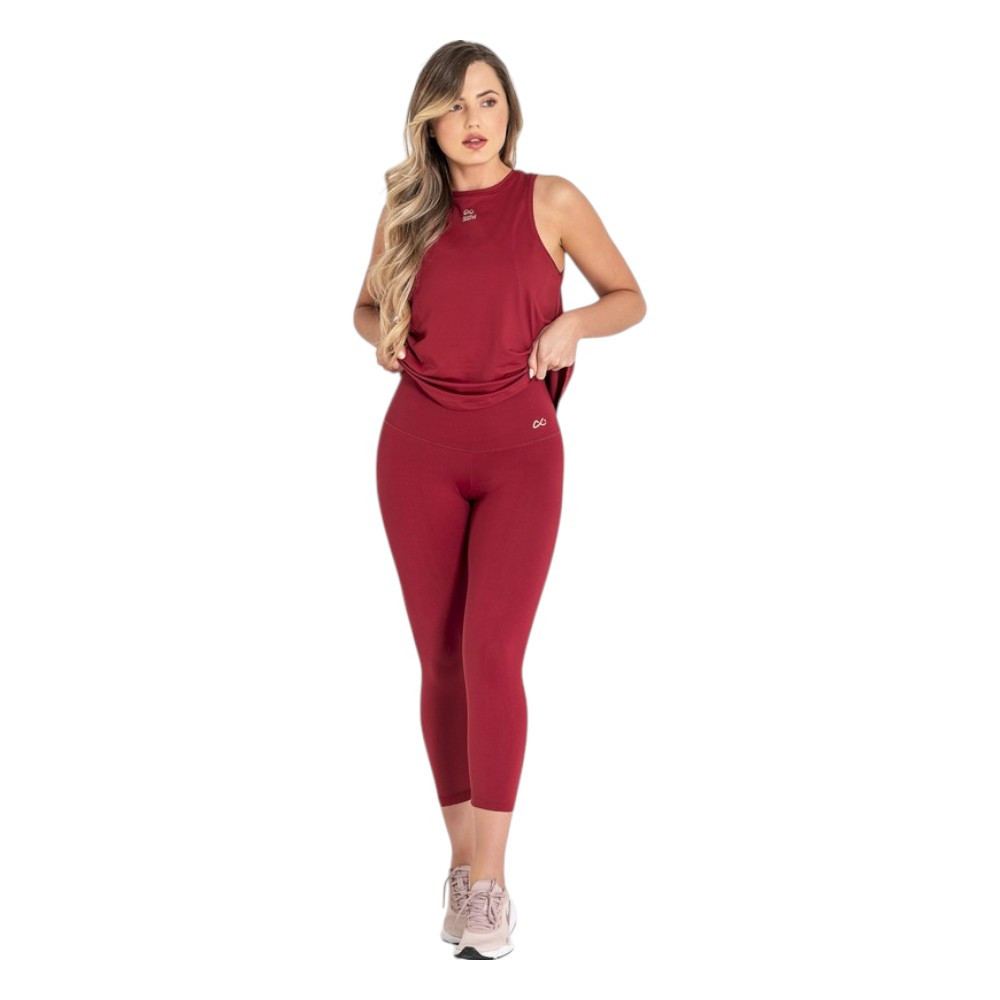 Imagen LEGGINGS CAPRI DITCHIL MAGNY CROP 7/8 ROJO CRIMSON CL1090-519 MALLAS MUJER PIRATAS