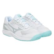 miniatura Imagen ZAPATILLAS MIZUNO CYCLONE SPEED 5 BLANCAS CELESTE GRIS SILVER V1GC2580-45 VOLEIBOL MUJER VOLEY