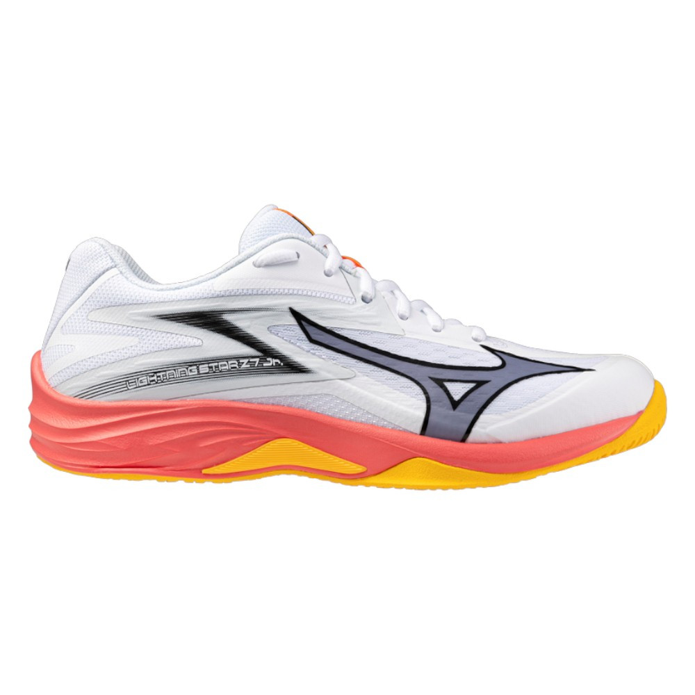 Imagen ZAPATILLAS MIZUNO LIGHTNING STAR Z7 JR BLANCAS GRIS V1GD2303-98 VOLEIBOL MUJER VOLEY 