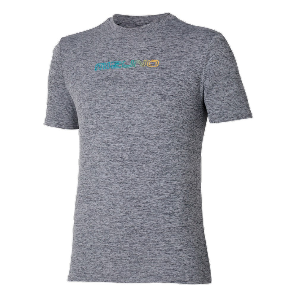 Imagen CAMISETA MIZUNO CORE SHORT SLEEVETEE GRIS QUICK PLATA J2GAC509-06 RUNNING HOMBRE
