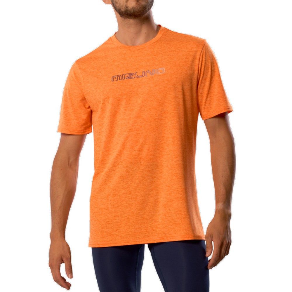 Imagen CAMISETA MIZUNO CORE SHORT SLEEVETEE NARANJA TANGELO J2GAC509-51 RUNNING HOMBRE