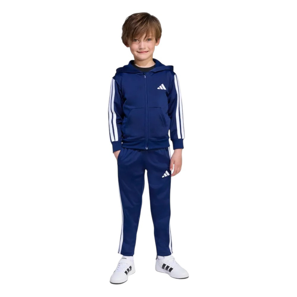 Imagen CHANDAL ADIDAS LK 3 BANDAS HD TR TS AZUL MARINO JX8753 CONJUNTO NIÑO NIÑA