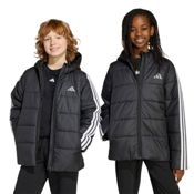 miniatura Imagen CHAQUETON ADIDAS ESSENTIALS 3 BANDAS NEGRO BLANCAS JL7402 CHAQUETA NIÑO NIÑA