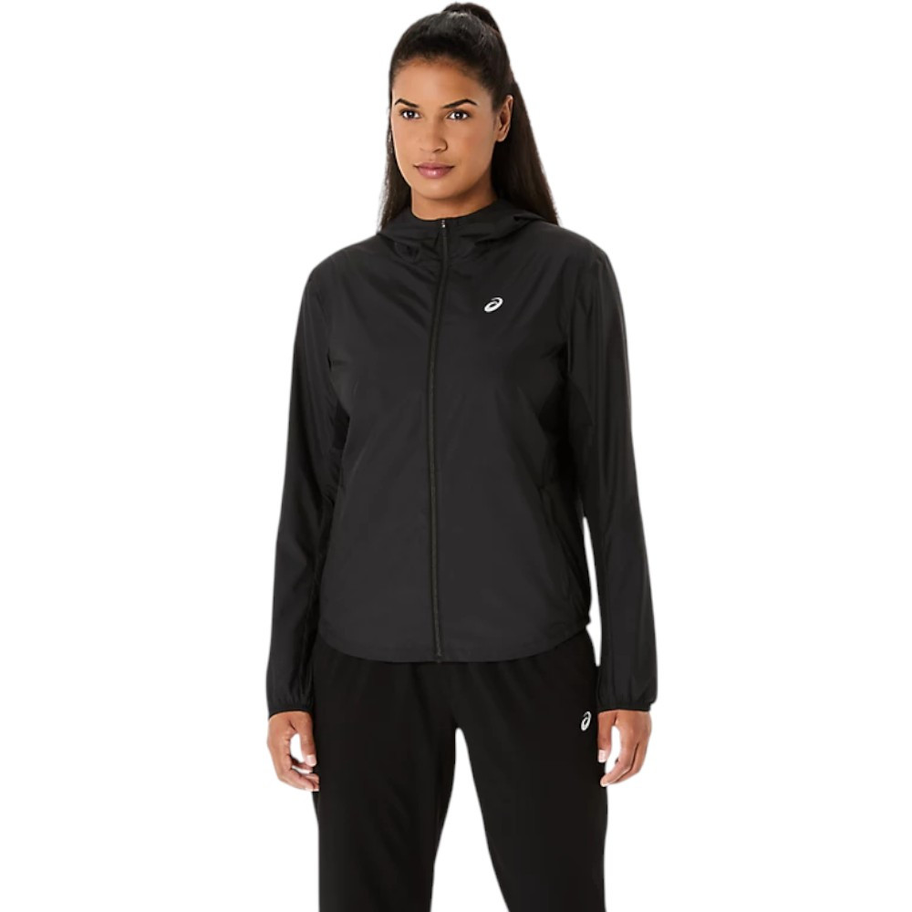 Imagen CORTAVIENTOS ASICS CORE JACKET NEGRO 2012D180-001 CHAQUETA RUNNING MUJER