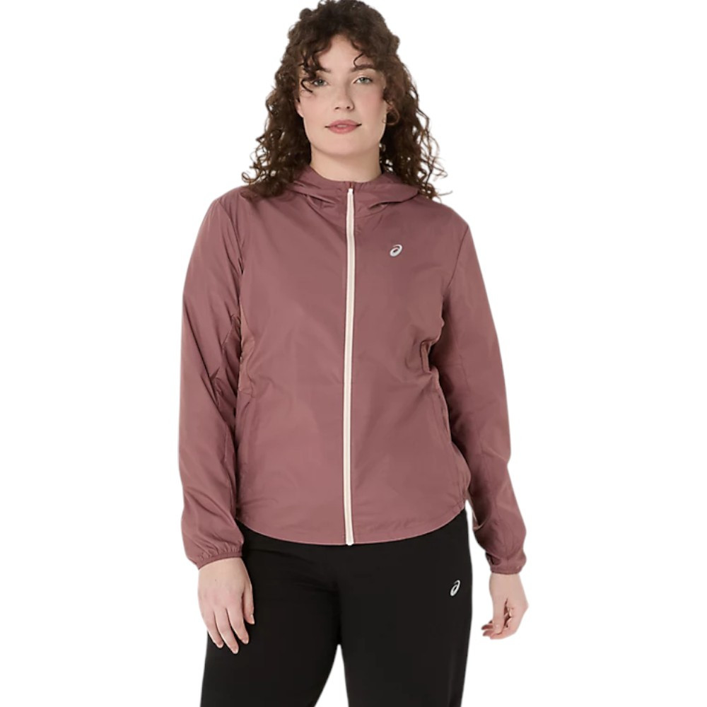 Imagen CORTAVIENTOS ASICS CORE JACKET ROJO RUBBLE 2012D180-600 CHAQUETA RUNNING MUJER