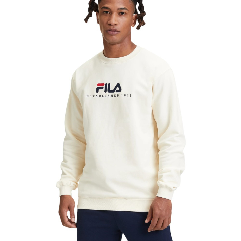 Imagen SUDADERA FILA VALSERA CUELLO REDONDO BEIGE EGRET FAU0226-10010 HOODIE HOMBRE