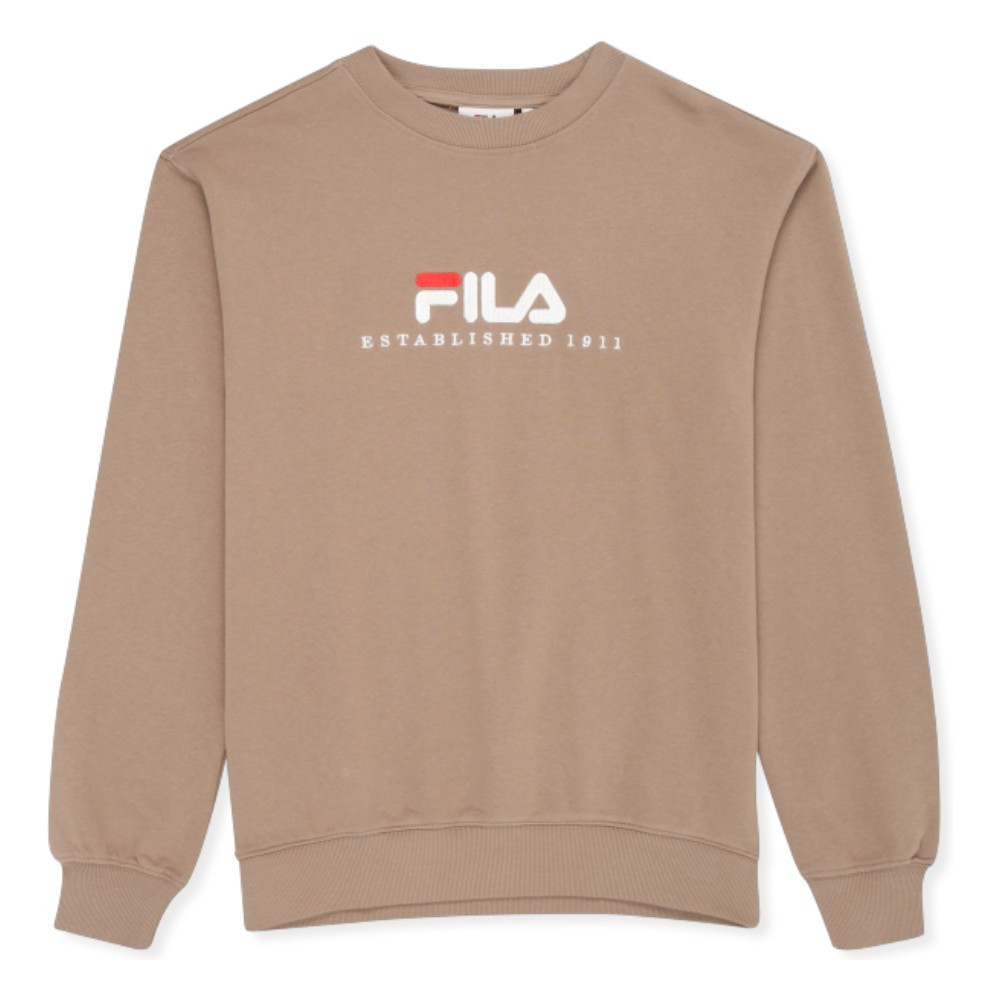 Imagen SUDADERA FILA VALSERA CUELLO REDONDO TAUPE GRAY FAU0226-70008 HOODIE HOMBRE