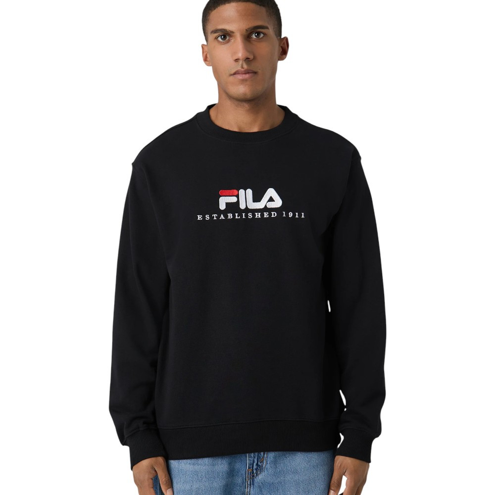 Imagen SUDADERA FILA VALSERA CUELLO REDONDO NEGRO FAU0226-80010 HOODIE HOMBRE