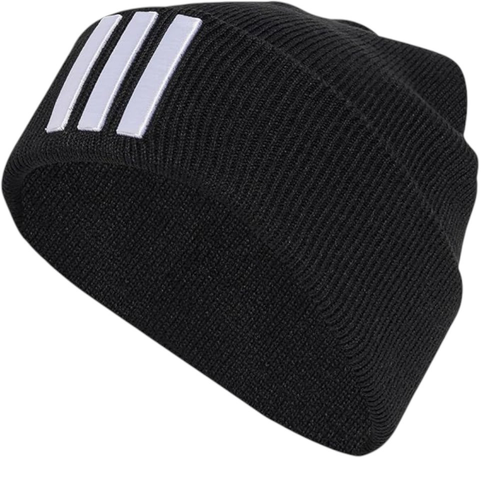 Imagen GORRO ADIDAS 3S BEANIE NEGRO BLANCAS JM3064 HAT HOMBRE MUJER