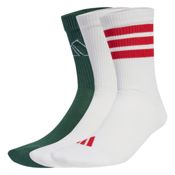 miniatura Imagen CALCETINES ADIDAS LOGO PACK 3 UNDS BLANCO BLANCO VERDE JW3643 SOCKS HOMBRE MUJER