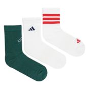 miniatura Imagen CALCETINES ADIDAS LOGO PACK 3 UNDS BLANCO BLANCO VERDE JW3643 SOCKS HOMBRE MUJER