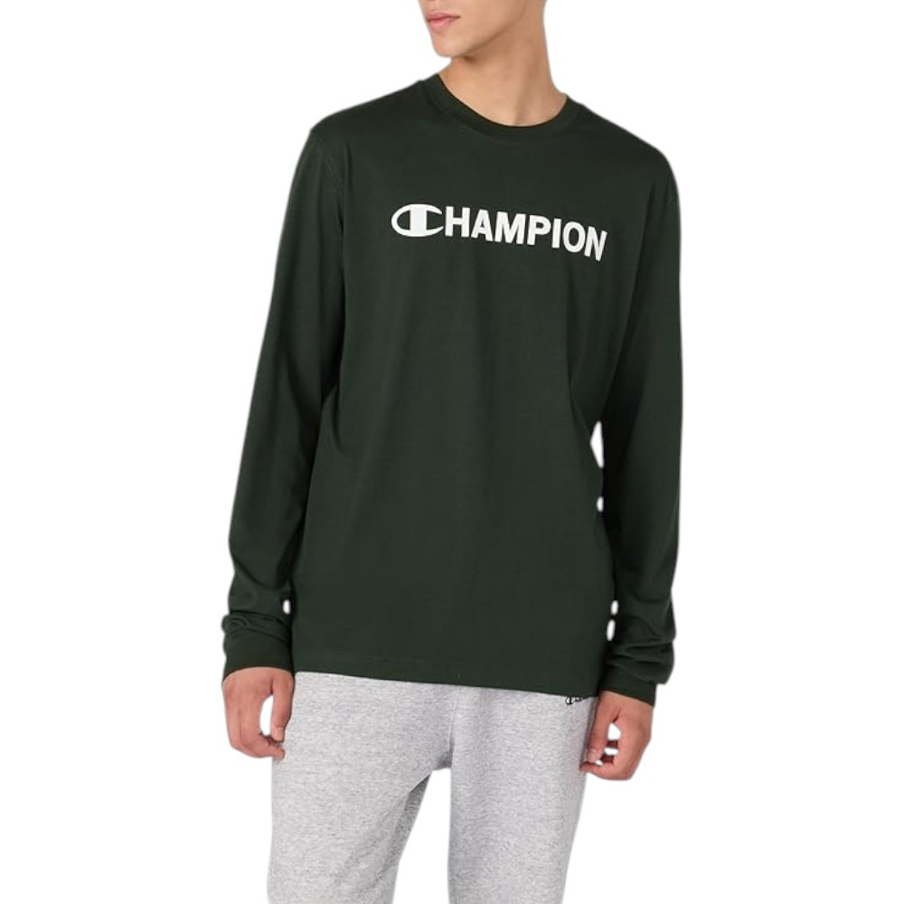 Imagen CAMISETA CHAMPION GRAPHIC SHOP VERDE 221652-GS586 MANGA LARGA HOMBRE