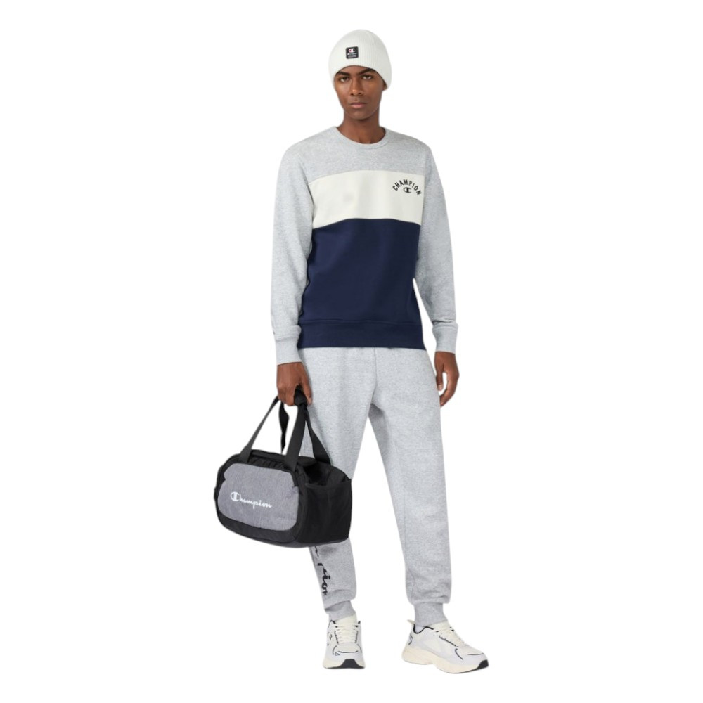 Imagen SUDADERA CHAMPION ICONS PLUS MARINO GRIS BEIGE 221228-EM021 HOODIE HOMBRE