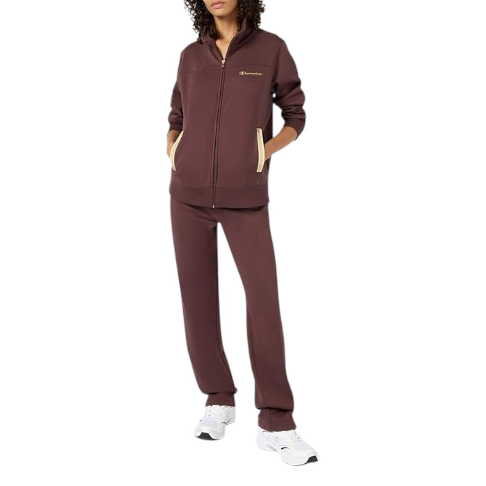 Imagen CHANDAL CHAMPION SWEATSUITS CREMALLERA MARRON 118290-MS571 COJUNTO MUJER