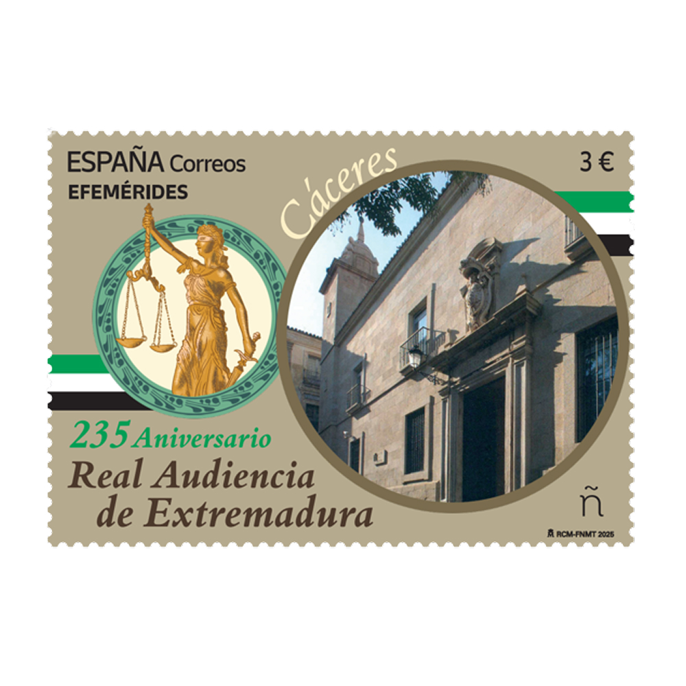 Sello 235 Aniversario Real Audiencia de Extremadura