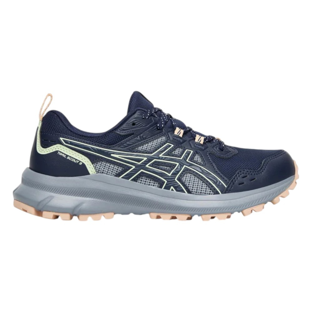 Imagen ZAPATILLAS ASICS TRAIL SCOUT 3 AZUL MIDNIGHT VERDE WHISPER 1012B516-404 TRAIL RUNNING MUJER