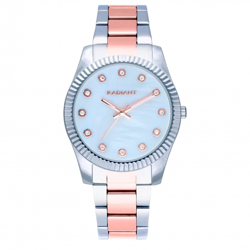 Radiant Radiant  Ra610203 Reloj De Pulsera Analógico Para Mujer Color Plateado