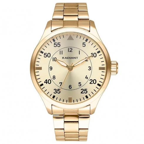 Radiant Radiant Dynamo Ra631203 Reloj De Pulsera Analógico Para Hombre Color Dorado