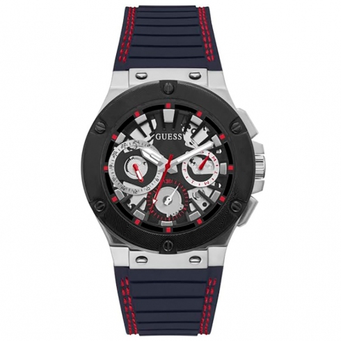 Guess Guess Circuit Gw0487g1 Reloj De Pulsera Analógico Para Unisex Color Negro