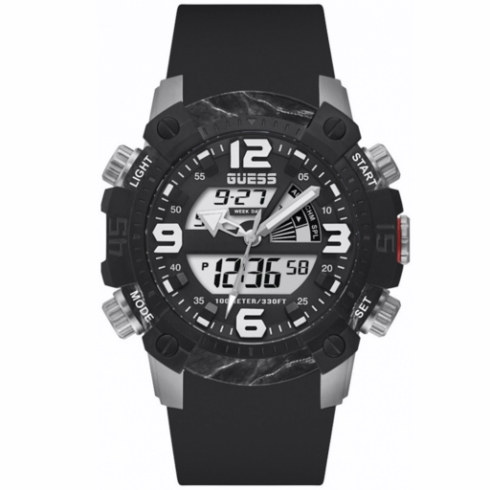 Guess Guess Slate Gw0421g1 Reloj De Pulsera Analógico / Digital Para Unisex Color Negro