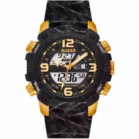 Guess Guess Slate Gw0421g2 Reloj De Pulsera Analógico / Digital Para Unisex Color Negr