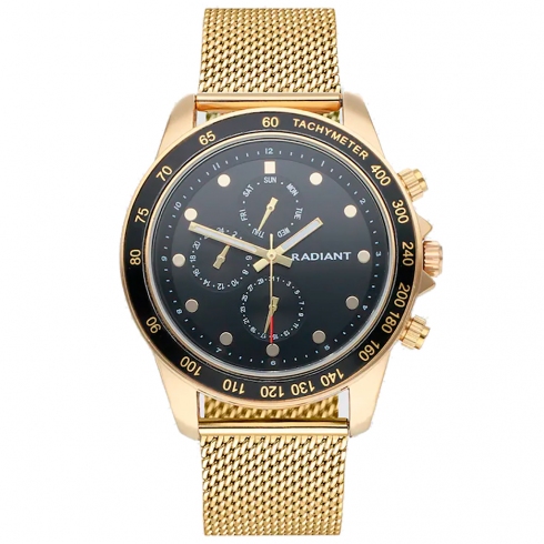 Radiant Radiant  Ra617704 Reloj De Pulsera Analógico Para Hombre Color Dorado