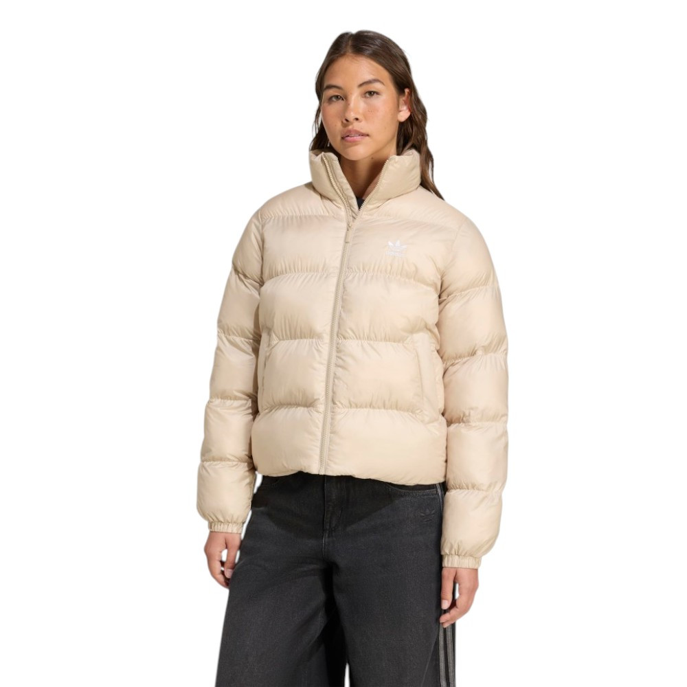 Imagen CHAQUETON ADIDAS SHORT PUFFER BEIGE STOKHA JX2947 MUJER CHAQUETA