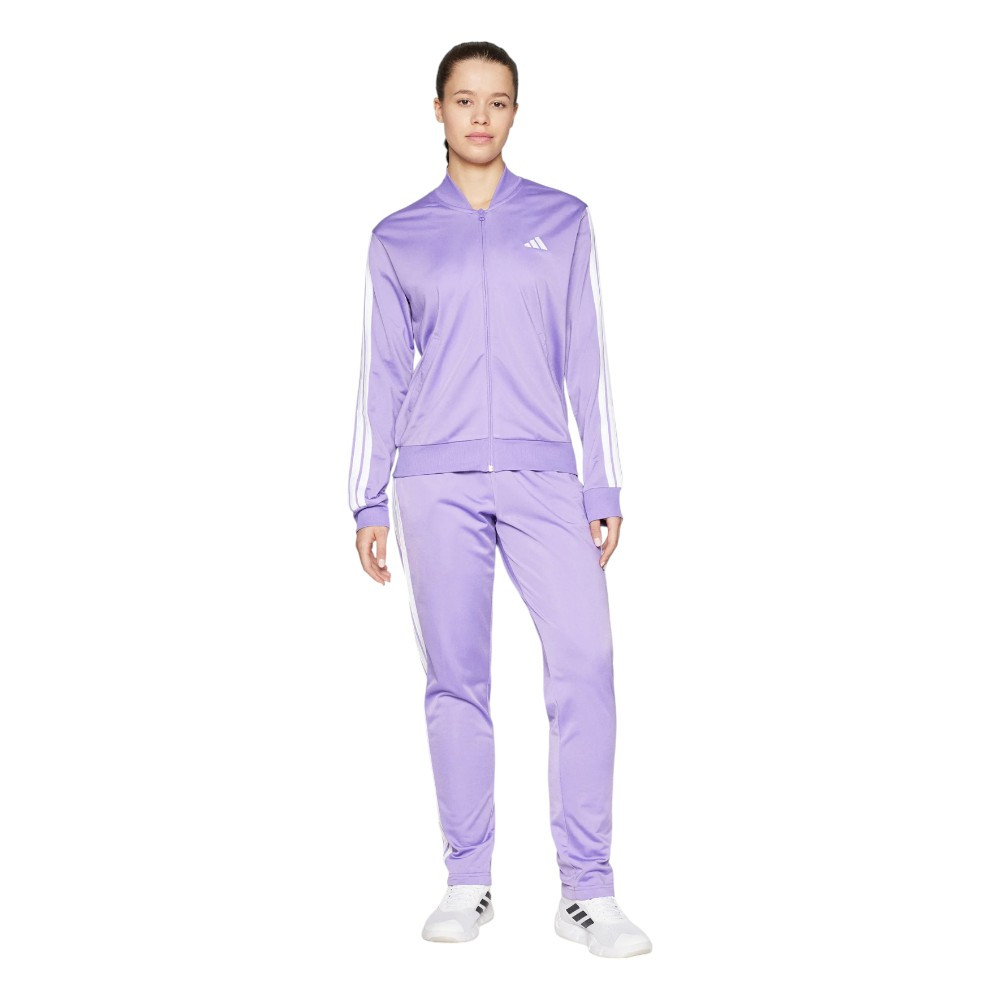Imagen CHANDAL ADIDAS ESSENTIALS 3 BANDAS TS VIOLETA JX0511 CONJUNTO MUJER