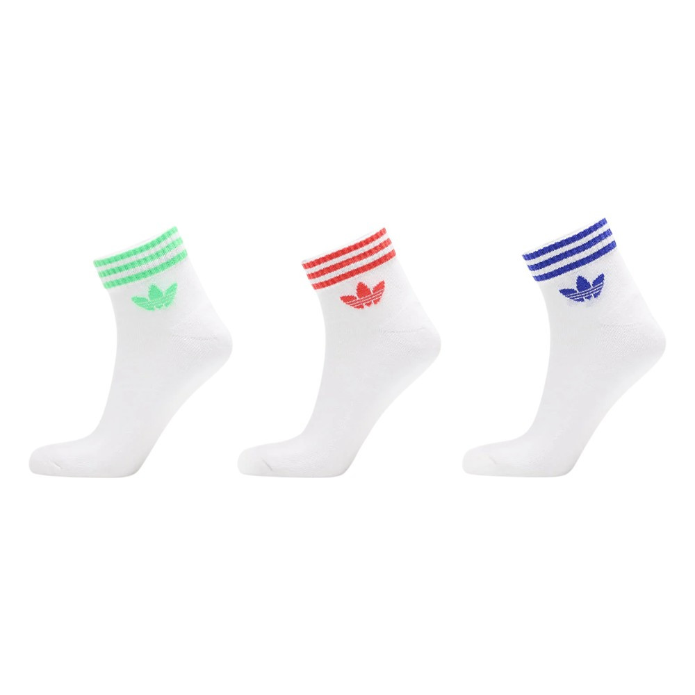 Imagen CALCETINES ADIDAS 3 BANDAS TOBILLEROS BLANCOS PACK-3 PARES JV7439 HOMBRE MUJER