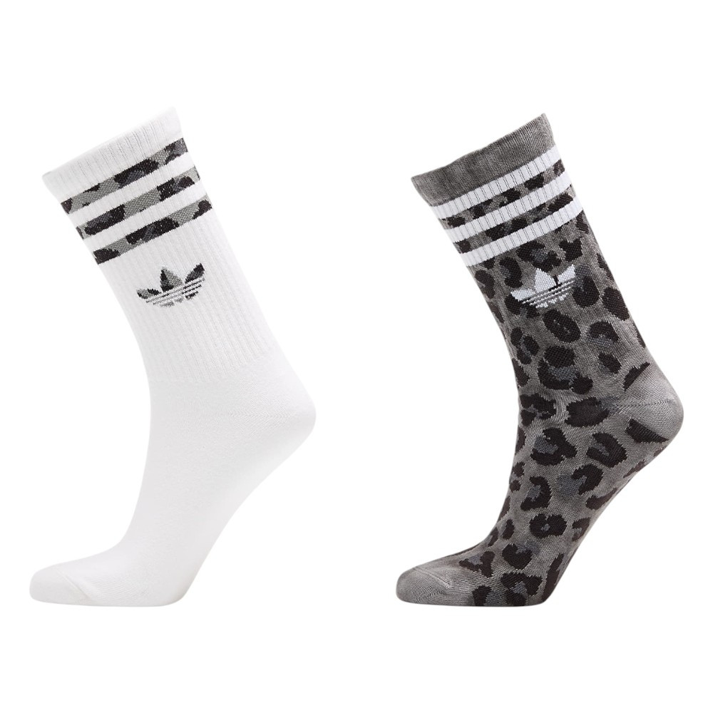 Imagen CALCETINES ADIDAS CLASICOS LEOPARD Y BLANCAS PACK-2 PARES JW8010 HOMBRE MUJER