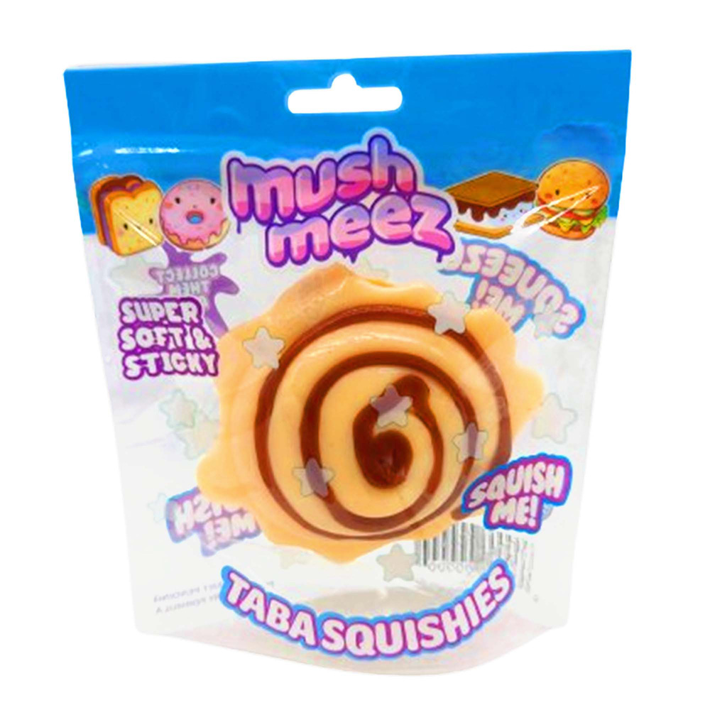 MushMeez Squish Me Famosa - Squishy Antiestrés con Textura Pegajosa y Suave pastel