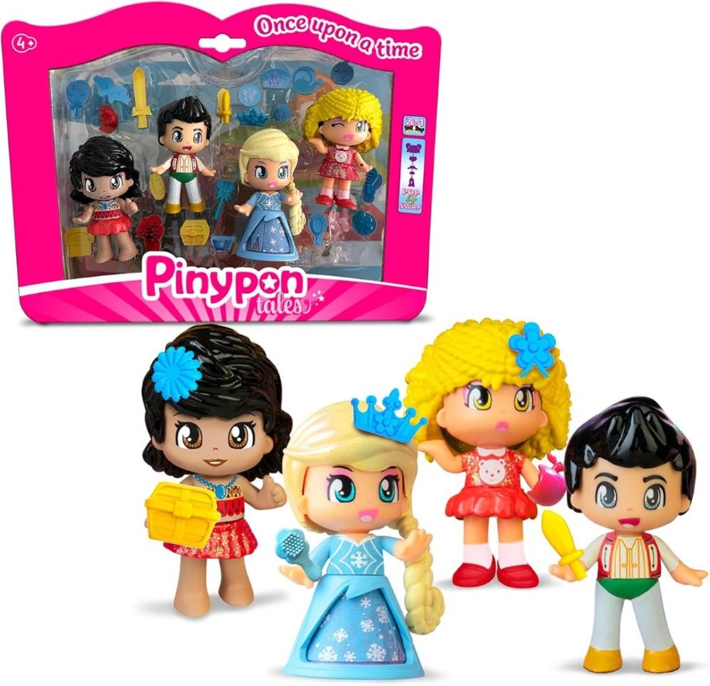 Pinypon - Pack 4 Figuras de Cuentos de Famosa