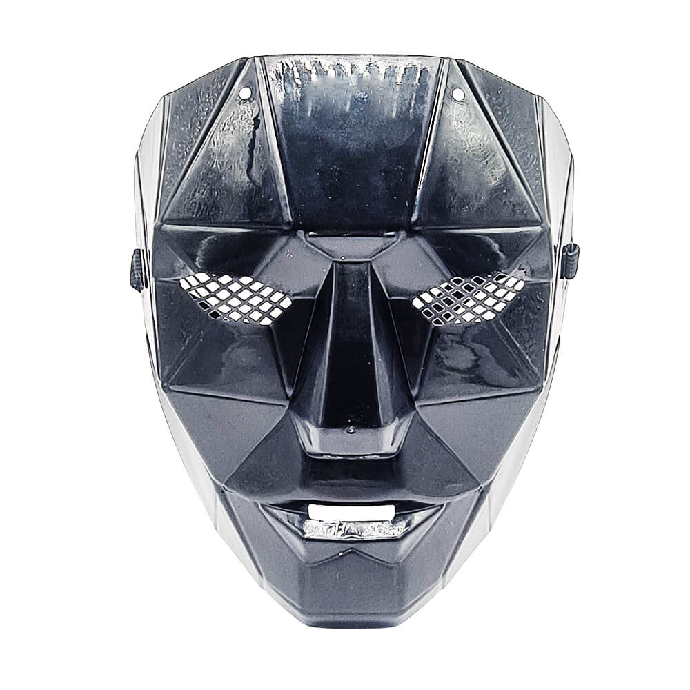 Máscara Líder Juego del Calamar - Color Negro con Goma Elástica