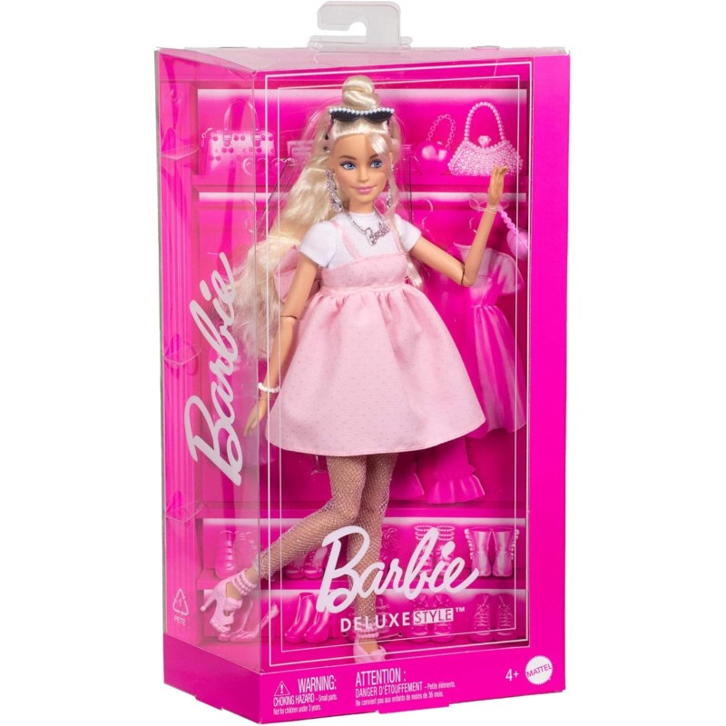 Barbie Deluxe muñeca vestida con lazo de Mattel