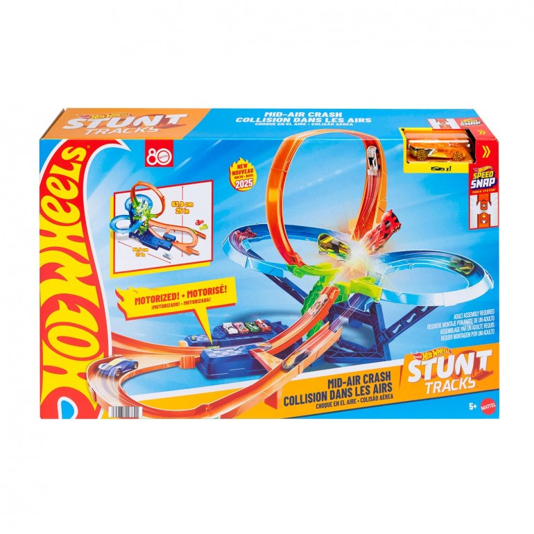 Pista big air chash de Hot Wheels