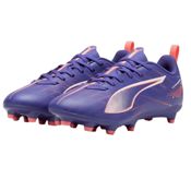miniatura Imagen ZAPATILLAS PUMA ULTRA 5 PLAY FG/AG JR MORADO LAPIS LAZULI BLANCAS 107695-01 FUTBOL  NIÑO NIÑA