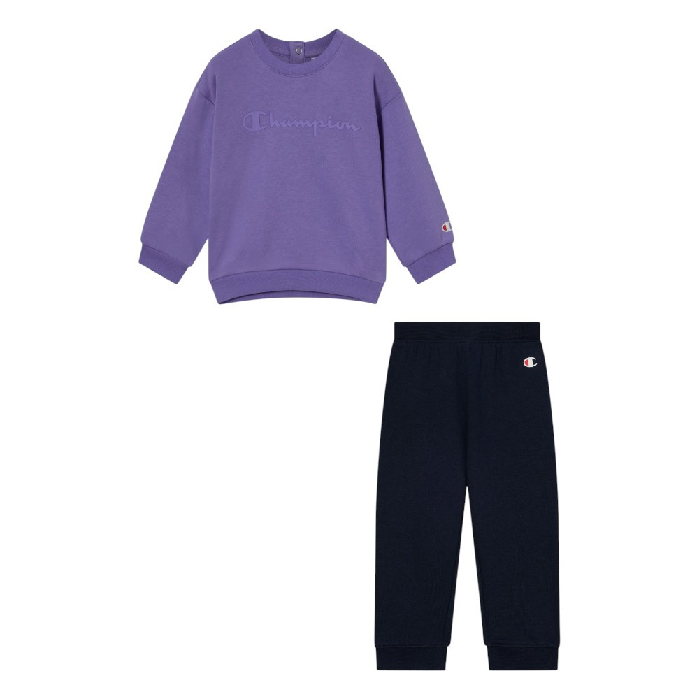 Imagen CHANDAL CHAMPION SWEATSUITS INFANTIL NEGRO MORADO 405235-VS102 CONJUNTO BEBE