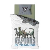 miniatura Funda Nórdica Reversible y Funda Cojín Jurassic World Velociraptores para Cama 90-105cm 1